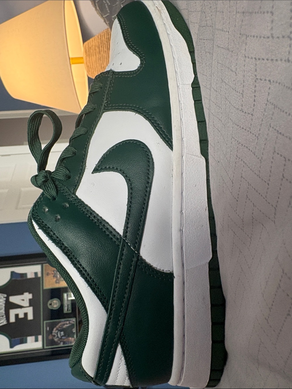 Nike Men’s Dunk Low — White and Green